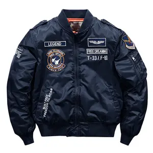 Winter Hip Hop Thick Warm Jacket Men High Quality Military Motorcycle Pilot Coats Male Baseball Bomber Jacket