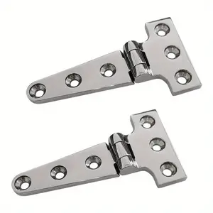 2pcs Heavy Duty T Hinge 316 Stainless Steel Marine Grade Casting Hinge Door Hatch Hinge Boat