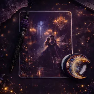 Fae Ballroom Kindle Insert | Dark Romantasy Celestial Fantasy Aesthetic | Clear Case Accessory