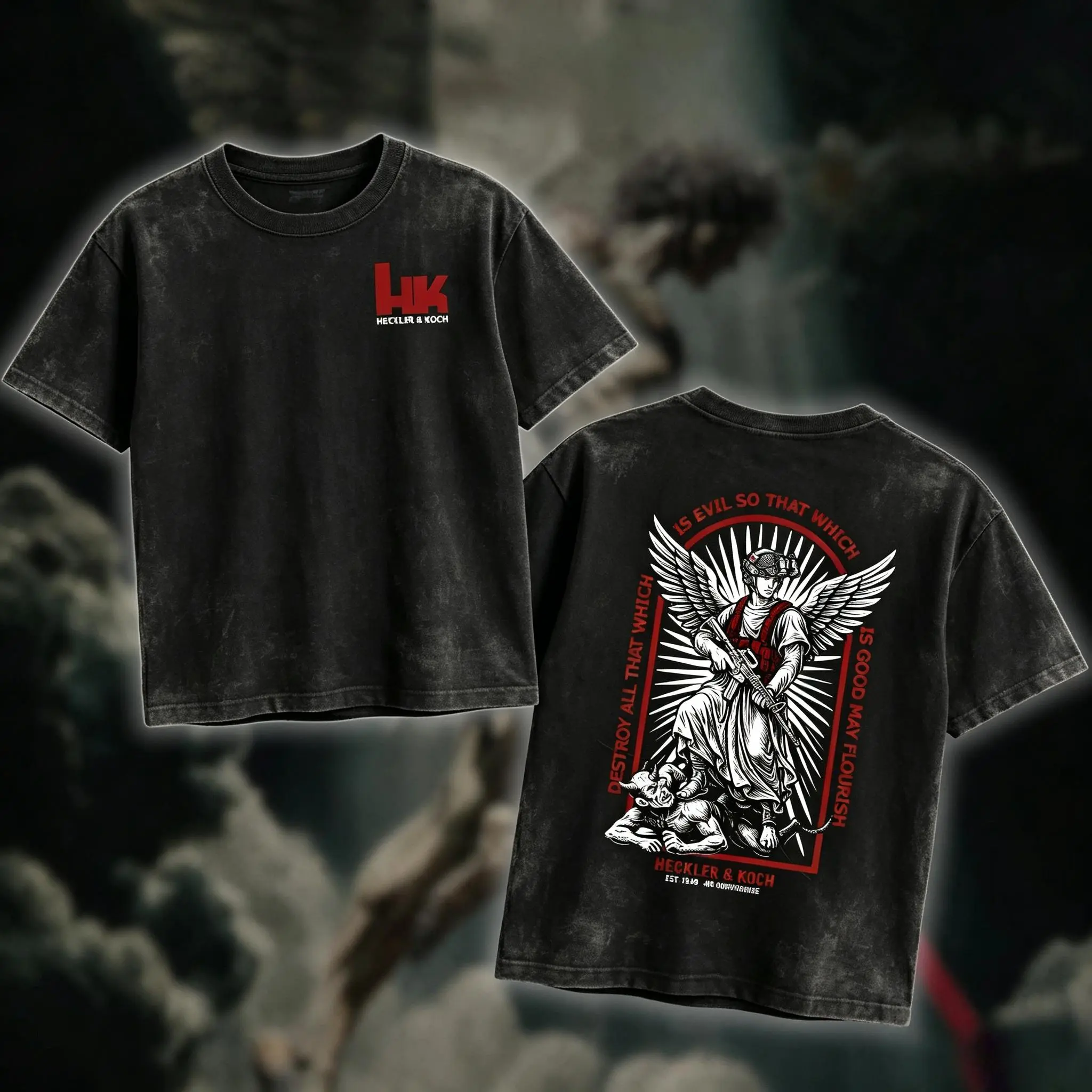 Washed T-shirt-Black