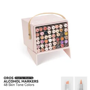 48 Alcohol Markers Skin Tone Colors Paint Markers Dual Tip