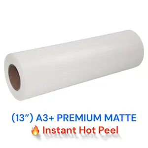 DTF Transfer Film Roll 13" x 328' - MATTE INSTANT HOT PEEL