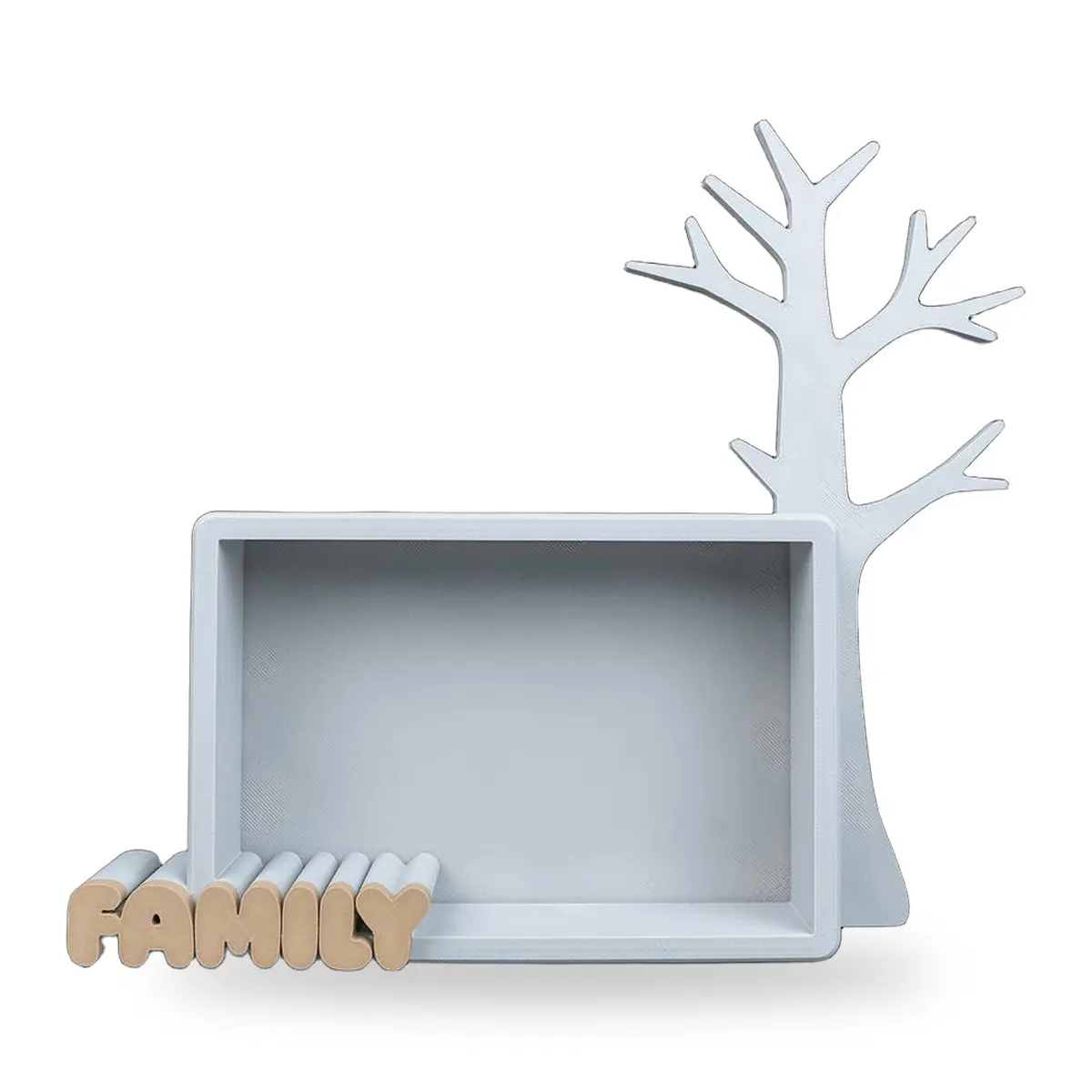 Earring and Necklace Display Stand with Picture Frame - Countertop Jewelry Hanger that Doubles as a Keepsake Photo Holder, Vanity Decor and Gift for Mom or Girlfriend