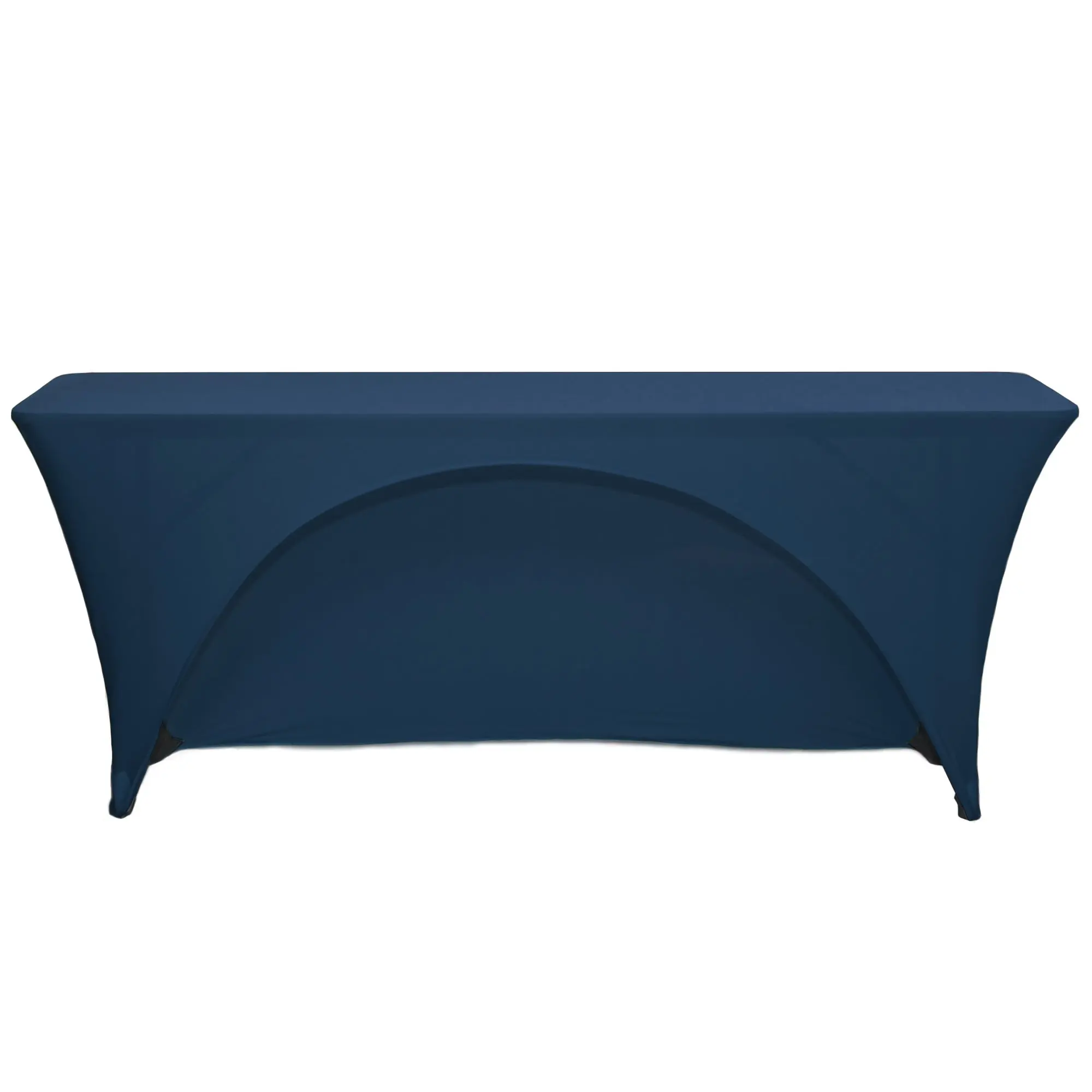 8 Ft  x 18 Inches Open Back Classroom Table Cover Navy Blue