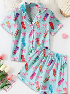 Alani Pajamas Set, Alani Energy Drink Sleepwear, Satin Loungewear For Women, Alani Lover Gift For Her
