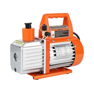 3.5 CFM Single Stage Vacuum Pump, 1/4 HP HVAC & Auto AC Pump for r12 r22 r134a r410a r502 Refrigerants, Oil Included with Kit for Automotive AC Service & Degassing