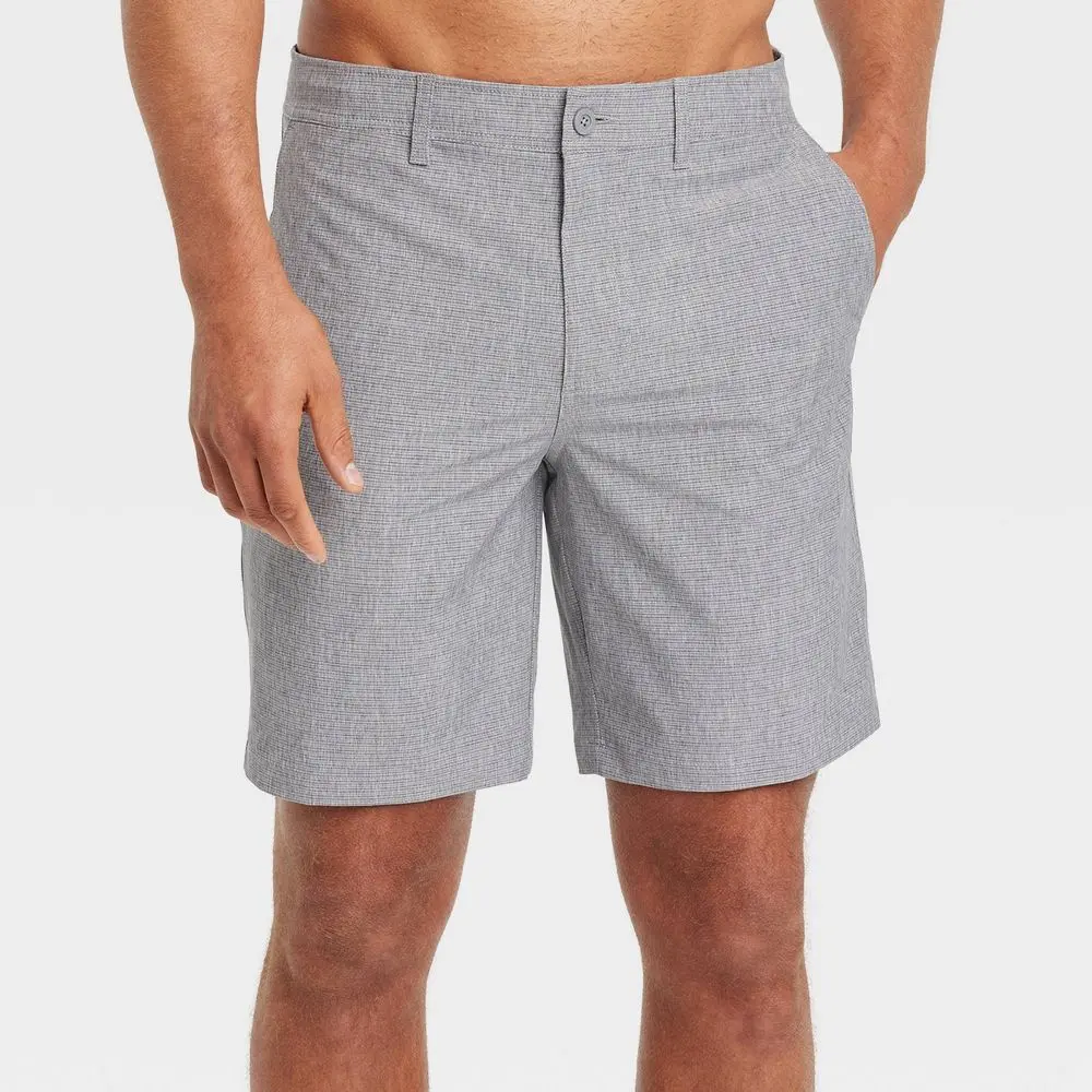Men's 9" Hybrid Swim Shorts - Goodfellow & Co Gray 36