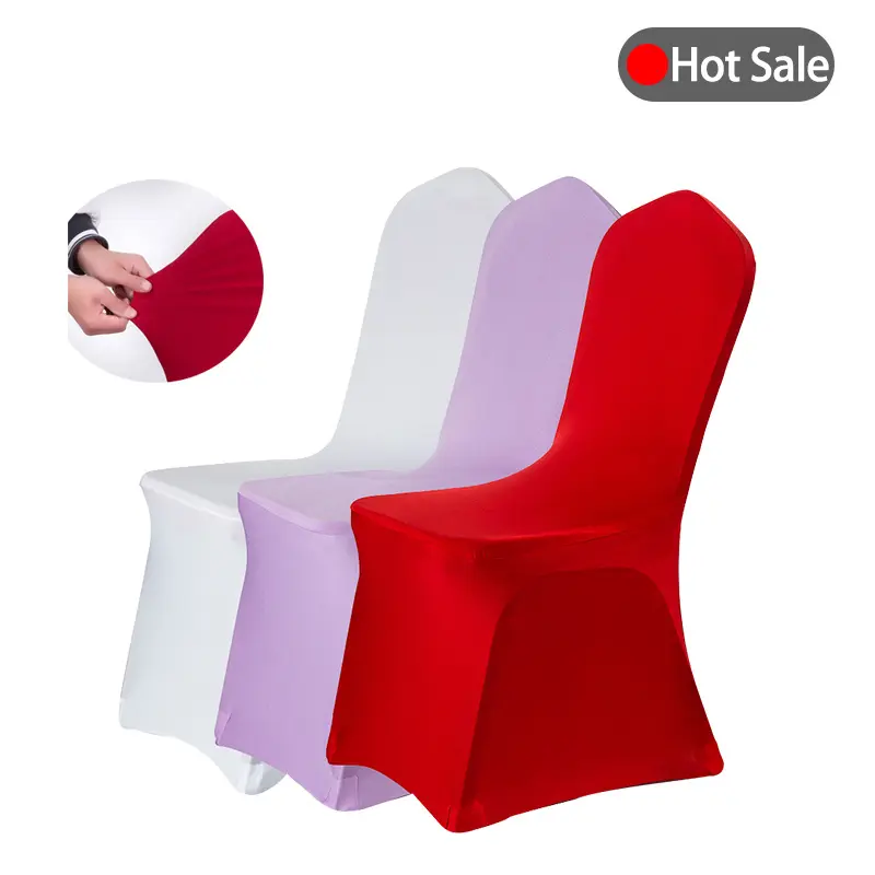 Chair Covers Pure Color Modern Minimalist Style Stretch Slipcover Wedding Banquet Party Decoration