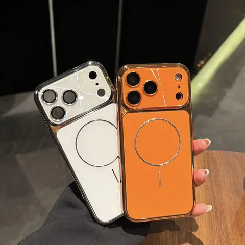 Aurora Magnetic Phone Case for iPhone18 Pro Max 17 16 15 Plus 14 13 Aesthetic Gradient Lens Design, Slim Shockproof Cover with Camera Protection & MagSafe Compatible Style.985