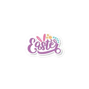 Happy Easter Bubble-free stickers