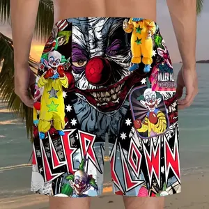 Men's 3D Print Beach Shorts - Vibrant Sunset Ocean Design Drawstring Waist Lightweight Swim Trunks for Swimming Golf Fishing Basketball Camping Gym Casual Summer Wear Beach Shorts