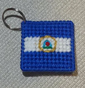 The Nicaraguan Flag Keychain