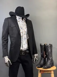 PLATINI BLACK RANCHER SUEDE  BLAZER -BLZ9443