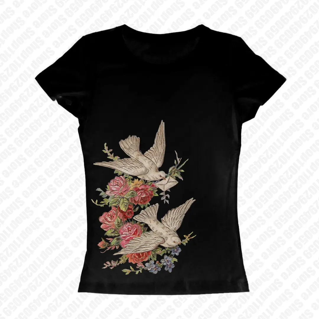 2000s Vintage Gothic Shell Graphic Tee Women Print Casual Short Sleeve T-Shirts Emo Girl Crop Top Baby Tee Y2k Tops Streetwear Y2k Style 2000s Top Vintage Gothic Letter Print T-shirts Women Grunge Aesthetic Harajuku Short Sleeve O Neck Streetwear Emo Girl