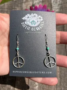Kingman Peace Dangle Earrings