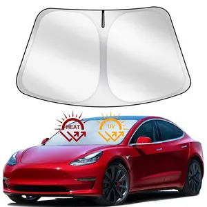 For Model X Windshield Sun Shade Sunshade for Tesla Model X 2016-2024 2025 2026 Windshield Cover Window Shield Protector Sun Visor Car Accessories Keeps Car Interior Cool