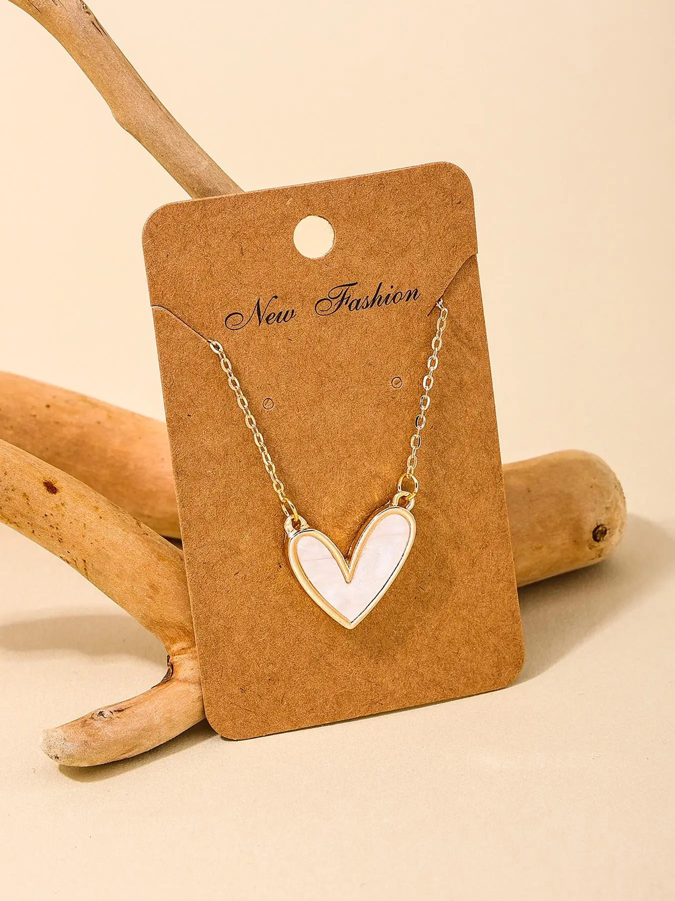 Women's Cute Trendy Pendant Necklace with Heart Design for Valentine's Gift, Elegant Necklace for Daily & Party Decoration, Fashion Accessories As Gif