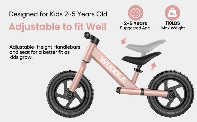 【Clearance Sale】Toddler Balance Bike 2 Year Old - No Pedal Bike for Kids 24 Months to 5 Years Old, Tool-Free with Adjustable Seat, Gift Bike for 2-5 Boys Girls, Green