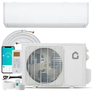 9000BTU Mini Split Air Conditioner& Heater, 24 SEER2 115V Wall-Mounted Ductless AC Unit Cools Rooms Up to 450 Sq. Ft, Energy Efficient Inverter AC with Heat Pump