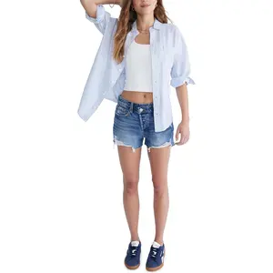 Women's Stripe Relaxed Button Down Shirt