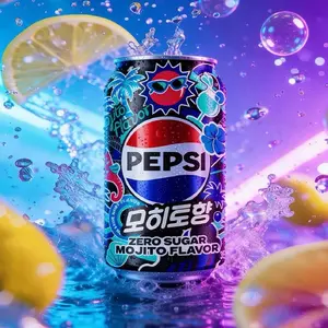 Pepsi Cola Zero Sugar Mojito Flavor - Refreshing Soda Drink with Refreshing Flavor Pepsi Cola Zero Sugar Mojito Flavor - Refreshing Soda Drink with Refreshing Flavor