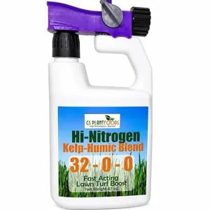 CS PlantFoods Hi-Nitrogen Kelp-Humic Blend 32-0-0 Fast Acting Lawn Turf Boost 42 oz