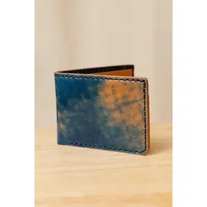 The Sequoia Billfold - Blue Marbled ROCADO Shell Cordovan