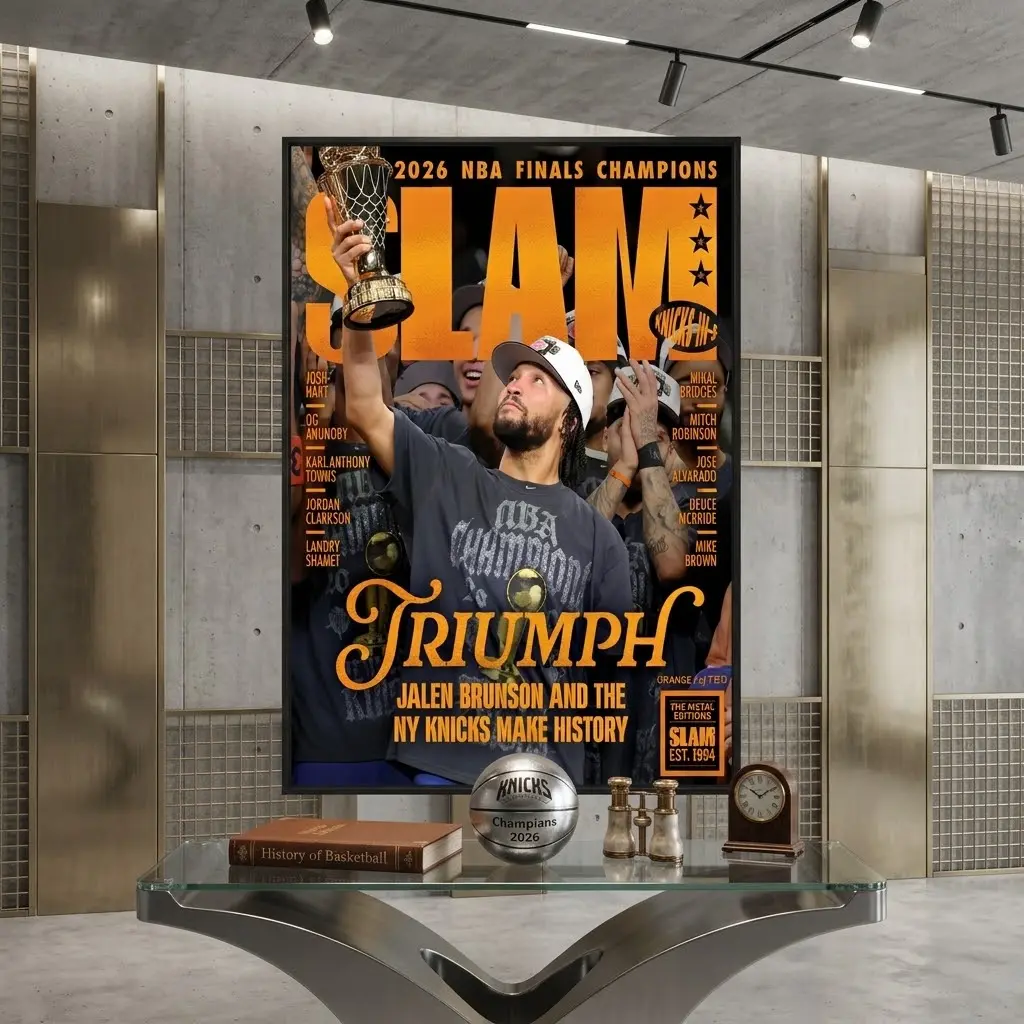 Jalen Brunson New York Knicks 2026 NBA Champions SLAM 263 Cover Poster