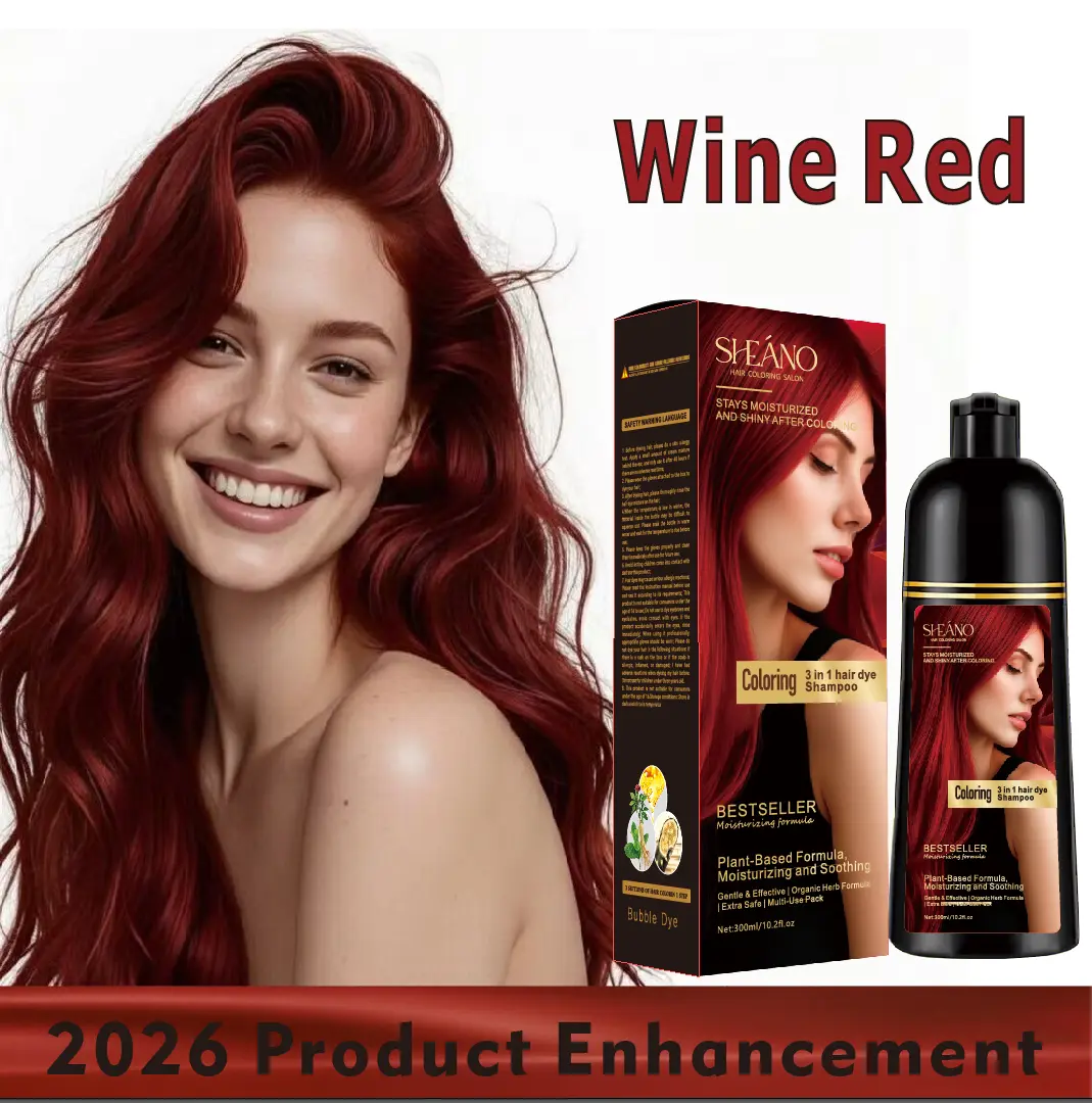 Hair Color Shampoo 3-in-1 Herbal Hair Color Shampoo Gray and Dark Hair Color Shampoo Lasting and Covering Salon Essentials Hair Color Shampoo