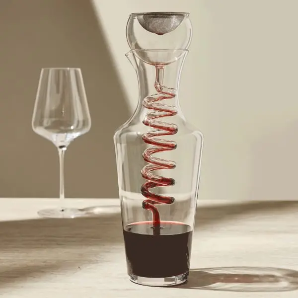 Art Series Helix Filtering Decanter Set Art Series Helix Filtering Decanter Set