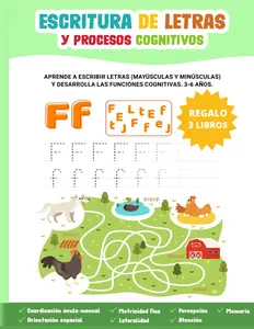 Cuaderno de trabajo para practicar la escritura a mano de las letras del abecedario A - Z mayúsculas y minúsculas. Libro para aprender a leer y ... con disgrafía o dislexia (Spanish Edition)