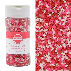 Lots of Love Valentines Confetti Mini Hearts 2.6oz Bottle