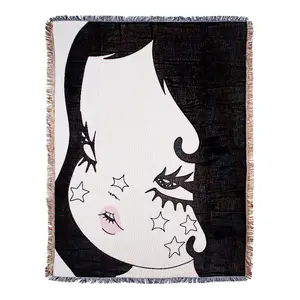 Valfré Infinito Woven Blanket — Dark Art Tapestry Blanket Wall Decor