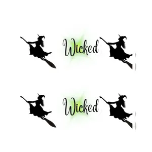 Wicked Witch Kiss-Cut Stickers | Halloween Decor, Spooky Gifts, Planner Accessories, Laptop Stickers, Witchy Aesthetic