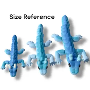 Flexi Dragons 3D Printed - Perfect for Easter Baskets or Decor+Colorful figurine.