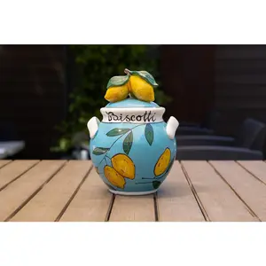 Lemon Sky Cookie Jar