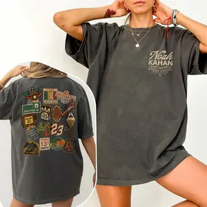 Noah Kahan Shirt Indie Folk Concert Tee Porch Light Song Shirt Made In USA For Women For Men [Block Core Threads cotton t-shirt/sweatshirt/hoodie, soft and comfortable]