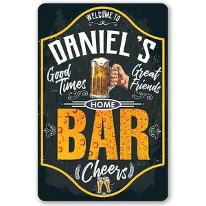 Personalized - Bar - Metal Sign