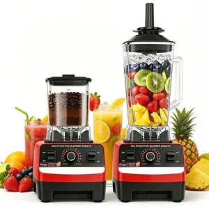 Professional 2-in-1 countertop blender, 200W, 68 oz; multi-purpose juicer and slushie machine for crushing ice, making shakes, smoothies, and frozen drinks juice blender cup