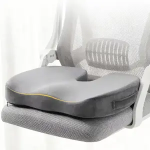 Memory Foam Tailbone Seat Cushion, Enhanced Seat Cushion, Breathable Anti-Slip Bottom, Suitable for Office Chair, Gaming Chair, Car Seat, Wheelchair, All Seasons Use