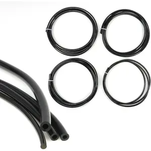 4 Size Gas  Line Hose Tubing, 3.3ft each Petrol  Gas Line Pipe Hose Tubing For String Trimmer  Blower Lawn Mower and other Power Toolsetrol Pipe (Black)