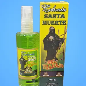 Unisex Scented Santa Muerte Perfume Spray, Aroma-Infused Fragrance with Crystals, Perfume for Sale for Work Use