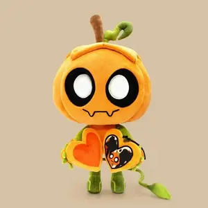 New 25cm Halloween Pumpkin Plush Toys XMAS Game Gourdy Stuffed Doll Room Decoration Toys Birthday Holiday Gifts