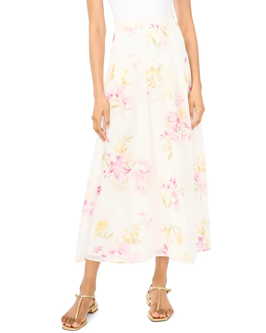 Vince Camuto Pleated Straight Hem Maxi Skirt