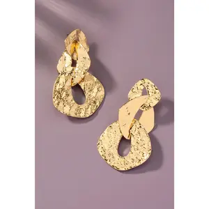 Through the Link Earring - Gold