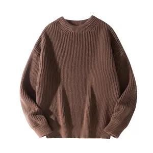 2026 New Style Street Simple Versatile Design Comfortable and Skin-friendly Indoor Daily Unisex Polyester Casual Knitted Pullover Sweater