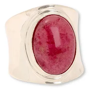 Mine Finds by Jay King Sterling Silver Baroque Rose Rhodonite Ring