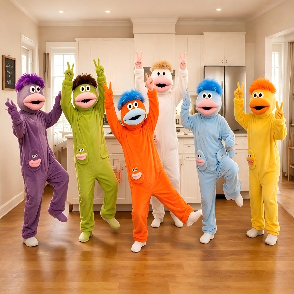 Matching Family Flannel Onesie Pajamas for Kids & Adults, Oversized Wearable Blanket Jumpsuit Soft Plush Cozy Loungewear, TikTok Viral Funny Monster Costume for Halloween Parties, Birthday & Holiday Gifts