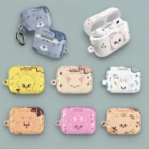 Trending Idol "Animal Mascots" Wolf, Quokka, & Chick Cartoon Doodle Style Airpods Case For Airpods Gen 1,2,3,4 Airpods Pro 1,2,3