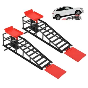 2 PCS Hydraulic Car Ramp, 3T/6600 LBS Heavy-Duty Car Ramp, Portable Car Ramps for Oil Changes, 9.45"-13.78" Lifts, Car Lifts for Home Garage, Vehicle Auto Garage Repair